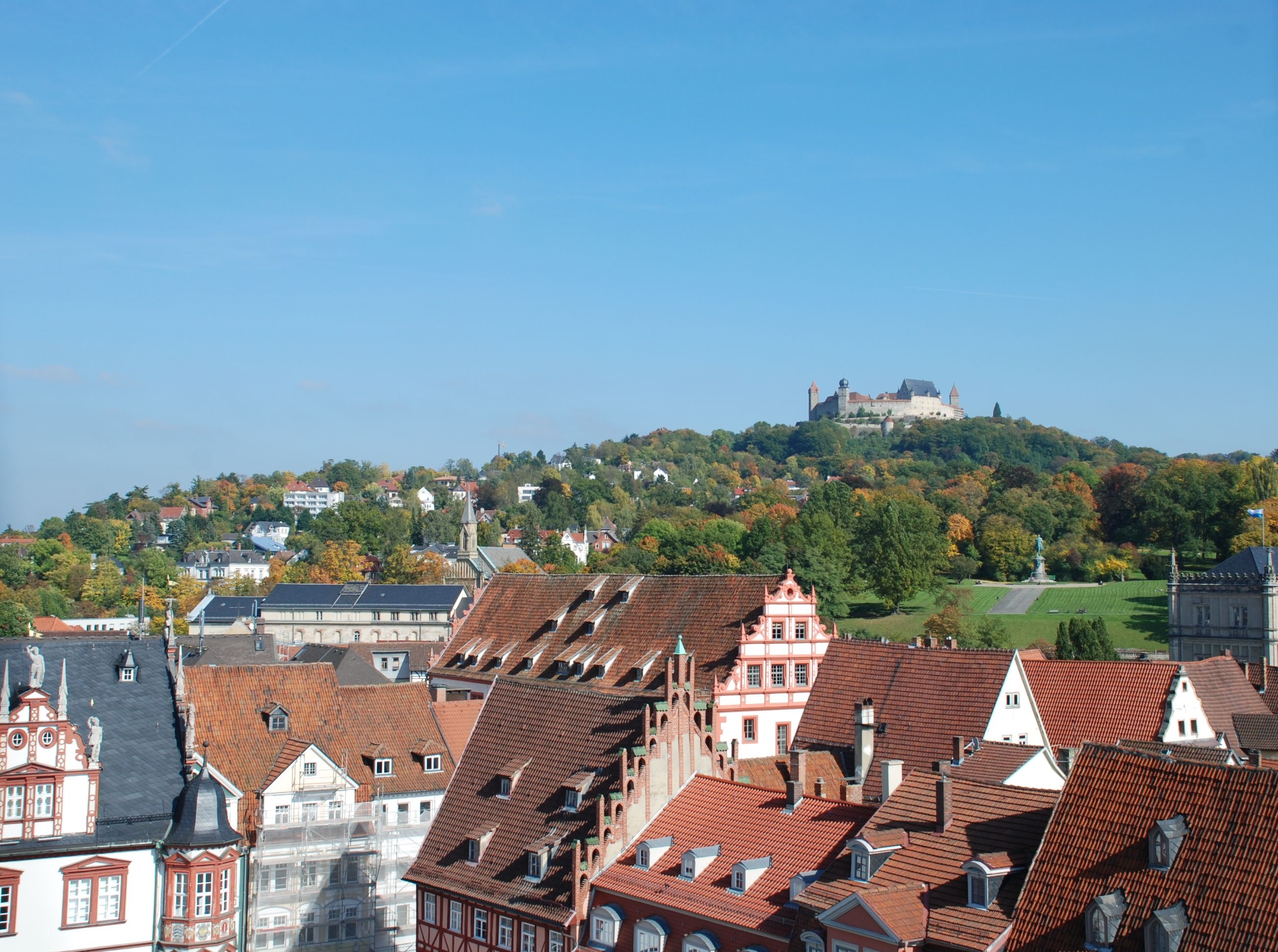 Blick zur Veste Coburg (Bildrechte: Stadt Coburg © Michael Selzer) Leider haben wir keinen Alternativtext zu diesem Bild, aber wir arbeiten daran.
